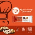 thumbnail image 4 of Genius Gourmet Crispy Protein Treat - Peanut Butter Chocolate Low Carb Low Sugar Snacks (10 Protein Bars), 4 of 7