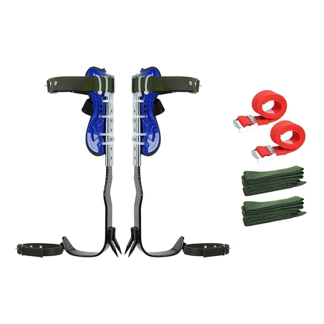 1/2Gear Tree Climbing Spikes Set Cinturón De Seguridad Cordón Cuerda Ajustable 1 Gear Sunnimix picos trepadores de árboles