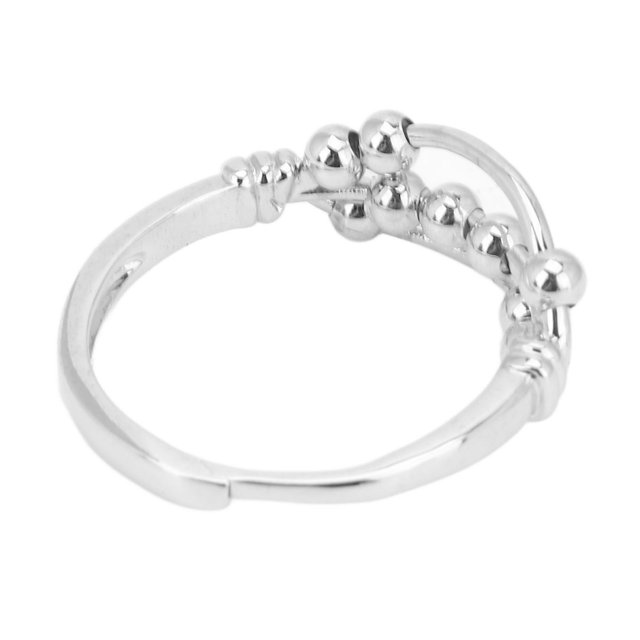 Bead Stress Relief Ring, 3 Layer Fashionable Anxiety Ring For Dating