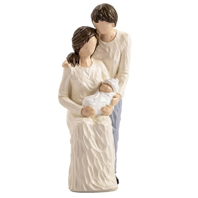 Estatuillas Elegondrar, escultura de resina para padres primerizos y bebés