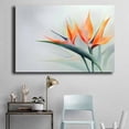 thumbnail image 4 of Mudket Framed Canvas Wall Art Orange Bird of Paradise Tropical Flower Prints Wall Decor Botanical Floral Canvas Print Ready to Hang for Living Room Bedroom Office Pictures - 12"L x 8"W, 4 of 10