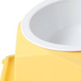 thumbnail image 2 of Raised Cats Bowl Plastic Tilted Elevated Spill Proof Hexagonal Pet Food Bowl for Home Yellow, 2 of 12