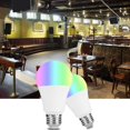 thumbnail image 3 of 2 uds E26 enchufe multifuncional 7W WIFI LED lámpara inteligente RGB múltiples colores bombilla, 3 of 8