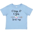 thumbnail image 3 of Inktastic Oma and Opa Love Me- Heart Grandchild Boys or Girls Baby T-Shirt, 3 of 5