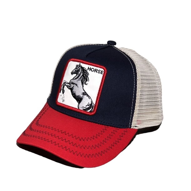 Gorra de camionero con cabeza de leopardo de granja para hombre, gorro de béisbol con bordado de animales, snapback de malla, hip hop, Original, nuevo
