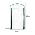 thumbnail image 3 of YAOMOBB Screened Ventilation Greenhouse Cover Clear PVC Greenhouse Replacement Cover for Sunlight Visibility and UV Resistance Zipper Door for Easy Access, 3 of 7