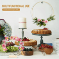 thumbnail image 4 of 15 Kit Centro De Mesa Con Forma De Aro De Metal 30cm Con Led Xtellar dorado, 4 of 4