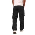 thumbnail image 5 of Rexolia Mens Cargo Pants Breathable Multi Pocket Work Pants Elastic Waist Straight Leg Casual Outdoor Utility Daily Black L, 5 of 6