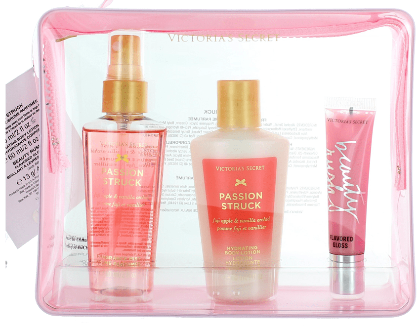 Jett Setter Coconut Passion by Victoria's Secret Women SET:Body Mist 2.0oz +Body Lotion 2.0oz +Flavored Gloss 0.46oz - Walmart.com