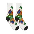 thumbnail image 4 of Men's Coat Of Arms Of ?haitians Novelty Athletic Socks Women's Digital Printing Funky Patterned Crew Socks, 4 of 7