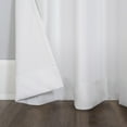 thumbnail image 6 of Sun Zero Harper Bright Vibes 100% Blackout Grommet Curtain Panel, 40"X96", White, 40"X96", White, 6 of 10