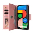 thumbnail image 5 of Case for Google Pixel 4A 5G Magnetic Leather Zipper Wallet Cover Card Holder, 5 of 5