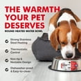 thumbnail image 3 of API Silver Stainless Steel 160 oz Heated Pet Bowl For Dog, 3 of 8