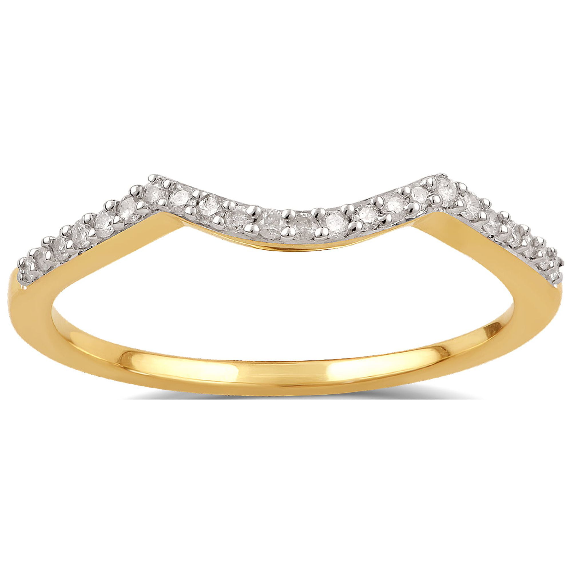 Brilliance 1/3 Carat Round Diamond Composite Women's Bridal Set in 10K Yellow Gold (I-J, I2-I3)