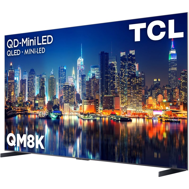 TCL 98" Class QM8K Series QD-Mini LED QLED 4K UHD Smart Google TV (NEW, 2025) - 144Hz, Local Dimming, CrystGlow WHVA Panel - 98QM8K gallery view