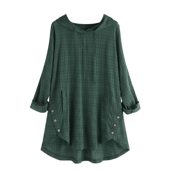 Oalirro Cotton Long Sleeve Shirts for Women Floral Print Round Neck Womens Long Sleeve Summer Tops 2023