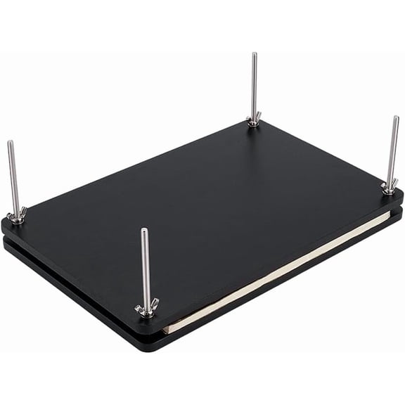Wooden Book Press Bookbinding Paper Press for DIY Bookbinding Supplies Black Rectangle Bamboo Portable Book Press Bookbinding Tool Flat Paper Press Machine for DIY DIY Handmade Paper Press