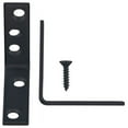 thumbnail image 2 of Hampton 5021201 2 x 0.62 x 2 in. Black Steel Inside L Corner Brace, Pack of 25, 2 of 2