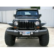 N-FAB J0750LR 2007-2017 Wrangler JK Windshield Mounted Light Bar for 50 in. LED - Textured Black