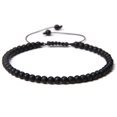 thumbnail image 1 of Pulsera ajustable de cuentas de piedra de 4MM para mujer, brazaletes de ágatas naturales, pulsera tejida de ónix lapislázuli para regalo de Año Nuevo, joyería Tan Jianjun unisex, 1 of 2