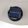 thumbnail image 6 of Wide Brim Solar Fan Hat, Fishing Hat with 2 Solar Fan, 3 Speed Solar Powered Fisherman Hat, USB Solar Charging Sun Hats, Fan Built in, Father's Day Gift for Men, Summer Essentials for Women, Gray, 6 of 9