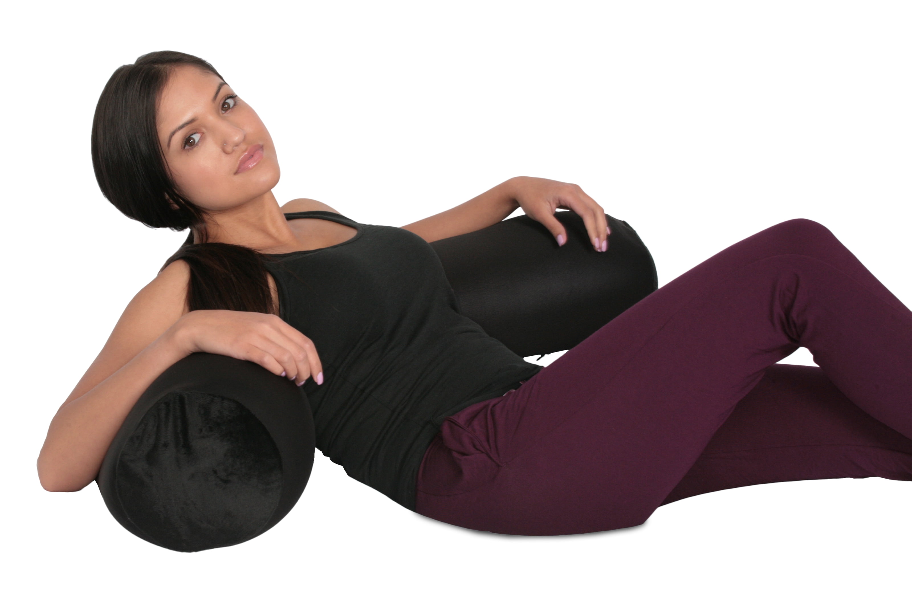 Cover For Microbead Body Pillow - Spandex (15%) / Nylon (85%) Blend - Hypoallergenic - Pillow Cover, Black