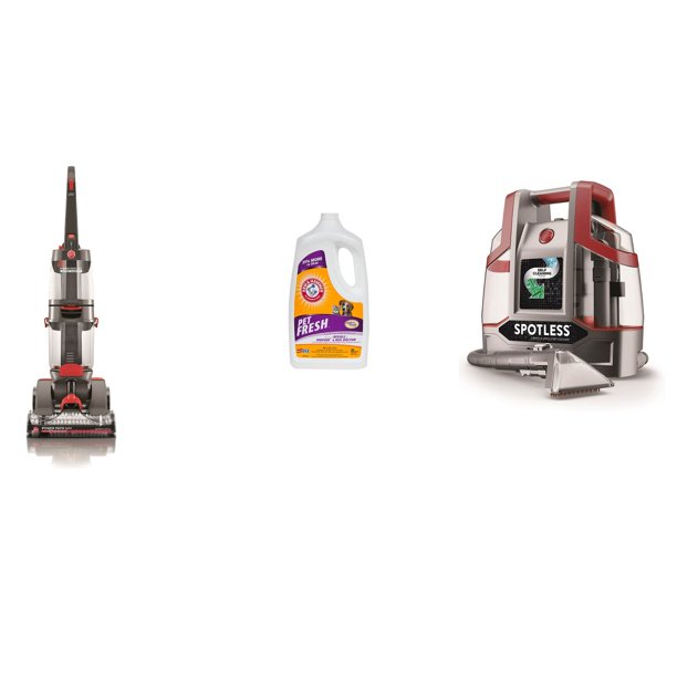 Hoover Dual Power Vac & Portable Carpet Cleaner & Arm & Hammer Pet