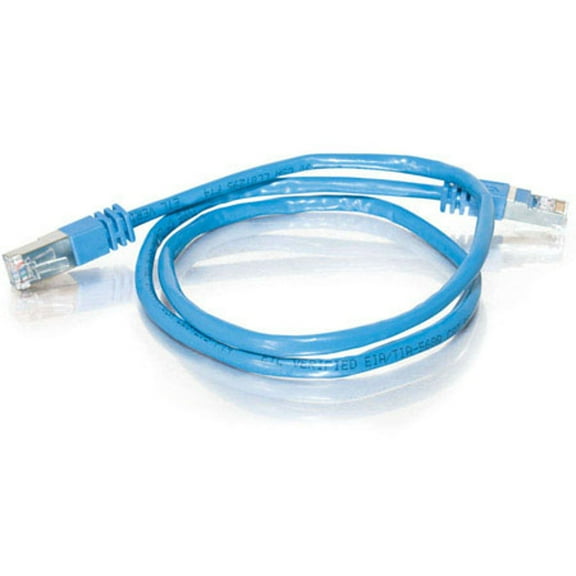 C2G 7' Cat5e Molded Shielded Network Patch Cable, Blue