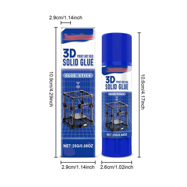 JJKBVCLO 25ml Versatile 3D Printing Filament Sticks High Adhesion Easy Clean Compatible With Various Hotbed Materials