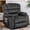 Gray, variant on HOMYEDAMIC 23.6" Wide Recliner Chair Modern Ergonomic Single Sofa Recliners on Clearance 2 Cup Holders & Side Pocket Foam Filling Living Room Lounge
