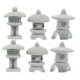thumbnail image 5 of OUNONA 6Ud Estatua Pabellón De Piedra Arenisca Para Decorar Paisajes Y Acuarios, 5 of 7