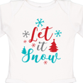 thumbnail image 4 of Inktastic Let It Snow, Snowflakes, Trees, Christmas, Xmas Boys or Girls Long Sleeve Baby Bodysuit, 4 of 5