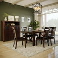 thumbnail image 5 of Jofran Kona Grove Distressed Rustic Solid Acacia Upholstered Slat-back Dining Chair (Set of 2), 5 of 6