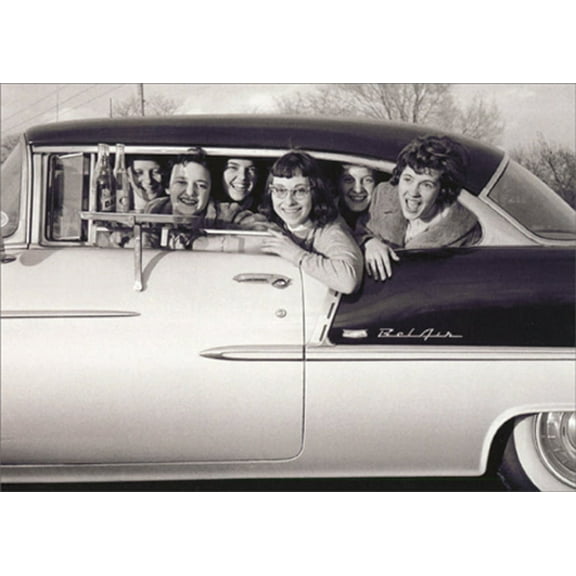 Avanti Press Women At Drive In Restaurant America Collection Funny / Humorous Birthday Card for Her / Woman