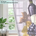 thumbnail image 4 of Yayeee Window Curtains Set of 2 for Living Room Light Filtering 63"x52", Grape Red Wine, 4 of 7