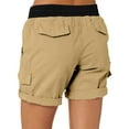 thumbnail image 4 of ZyeKqe Cargo Shorts for Women Drawstring High Waisted Outdoor Hiking Shorts Rolled up Casual Summer Shorts, 4 of 6