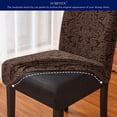 thumbnail image 4 of Subrtex Dining Chair Slipcovers Jacquard Damask Washable Chair Cover, 4 of 6