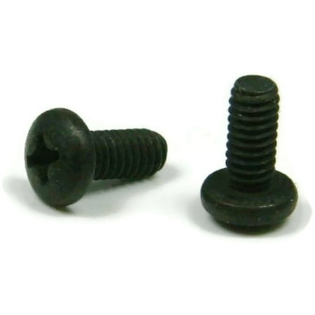 

Black Oxide Stainless Phillips Pan Head Machine Screw 4-40 x 3/8 Qty 250