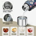 thumbnail image 3 of 20 Oz Pioneer Flower Coffee Tumbler Double Wall Insulated Stainless Steel Water Bottle | Metal Reusable Thermoses Flask with Cup Cap | Leak & Sweat Proof with Anti-Dust Lid, 3 of 7