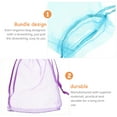 thumbnail image 4 of Mesh Bag 100 Pcs Goodie Clear Gift Bags Mini Christmas Tiny Cosmetic Pouches Organza, 4 of 6