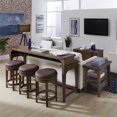 thumbnail image 3 of Tabouret Pivotant de Console Marron Clair Aspen Skys, 3 of 6