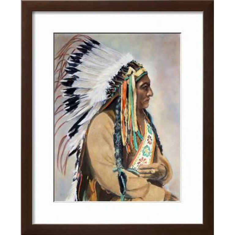Sitting Bull (1834-1890), Figurative World Culture Framed Art