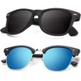 thumbnail image 1 of Polarized Sunglasses for Men and Women Semi-Rimless Frame Driving Sun glasses 100% UV Blocking, 1 of 7