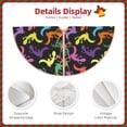 thumbnail image 3 of Fotbe Colorful Lizards Pattern Christmas Tree Skirt, Tree Skirts Plush Christmas Decorations, Christmas Tree Skirts Xmas Decorations Holiday Party Decor-30", 3 of 6