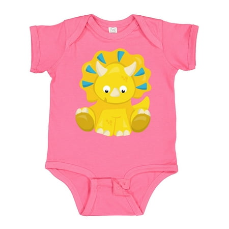 

Inktastic Cute Dinosaur Baby Dinosaur Dino Triceratops Gift Baby Boy or Baby Girl Bodysuit