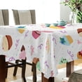 thumbnail image 3 of GZHJMY Cupcakes Rectangle Tablecloth, Waterproof Stain Wrinkle Resistant Washable Polyester Table Cover for Picnic Dinner Holiday Kitchen Party Decor, 60 x 120 in Home Decor, 3 of 7