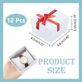 thumbnail image 2 of 12 Pcs Watch Box with Pillow 3.23x3.46x2.19 Inch Wristwatch Gift Case Box Bowknot Square Cardboard Watch Boxes for Watch Jewelry Presents Bracelets Wrist-Cuff White, 2 of 9