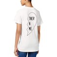 thumbnail image 2 of Prince Peter T-Shirt Graphique Partenaire dans le Crime pour Femmes, Blanc Cassé, Grand, 2 of 2
