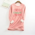 thumbnail image 1 of Aqestyerly Hauts de Noël pour Femmes Mode Imprimée en Peluche Chaude, 1 of 3