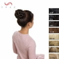 thumbnail image 2 of SEGO Elegant Chignon Clip in Hair Bun Extension Donut Claw Jaw Updo Synthetic Combs Curly Scrunchies, 2 of 6